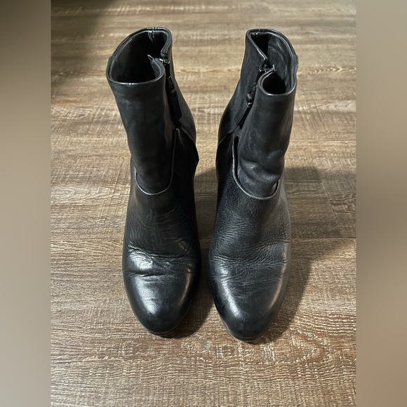Rag & Bone Black Leather Ankle Boots - Size US 7 - Picture 3 of 7